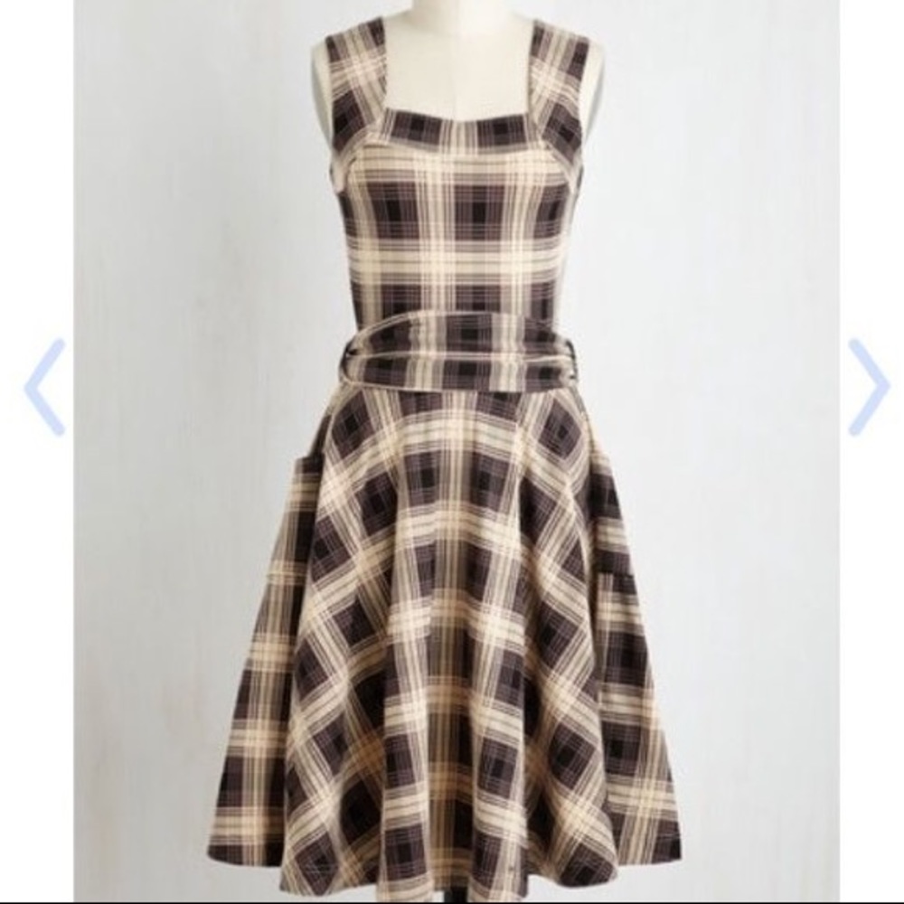 Effie’s Heart Dolce Vita Dress in Dusty Plaid XS
